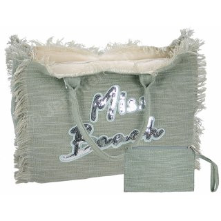 Badetasche grau