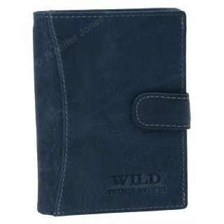 Herrenlederb�rse navy