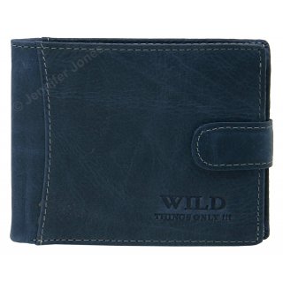 Herrenlederb�rse navy