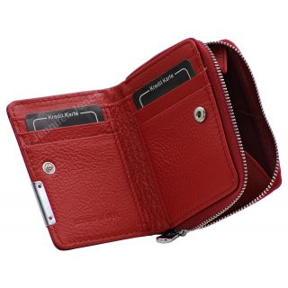 Damenlederb�rse rot