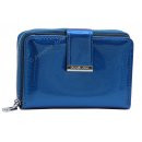 Damenlederbörse blau