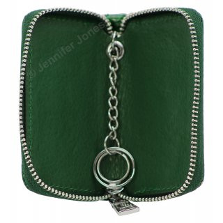 Lederschlsseltasche grn