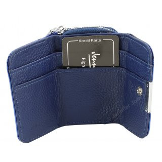Damenlederbrse blau
