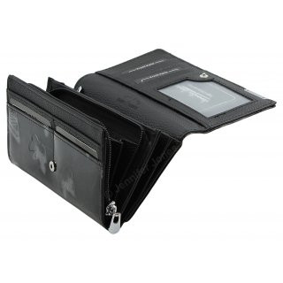 Damenlederb�rse schwarz