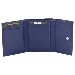 Damenlederbrse blau