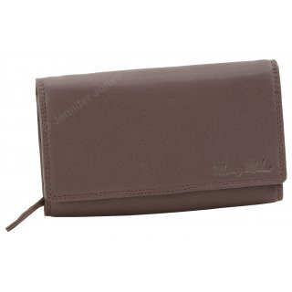 Damenlederbrse mauve