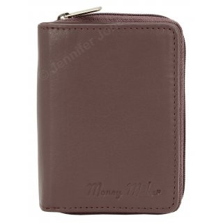 Damenlederbörse mauve