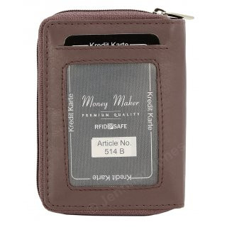 Damenlederbrse mauve