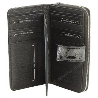 Damenlederb�rse schwarz