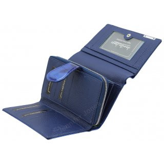 Damenlederbrse blau