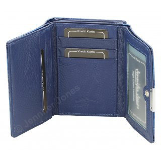 Damenlederbrse blau