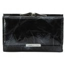 Damenlederbörse schwarz