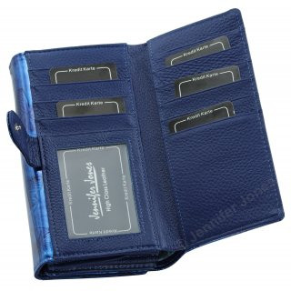 Damenlederbrse blau