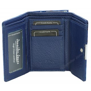 Damenlederbrse blau