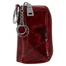 Lederschlsseltasche rot