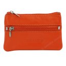 Lederschlsseltasche orange