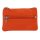 Lederschl&uuml;sseltasche orange