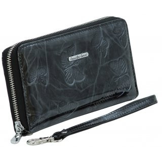 Damenlederbrse schwarz