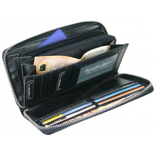 Damenlederbrse schwarz