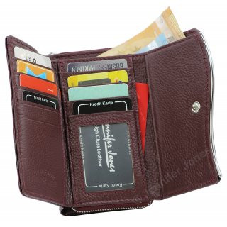 Damenlederbrse purple