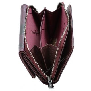 Damenlederbrse purple
