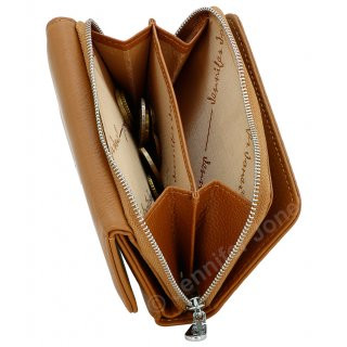 Damenlederb�rse cognac