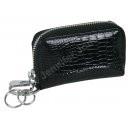 Lederschl�sseltasche schwarz