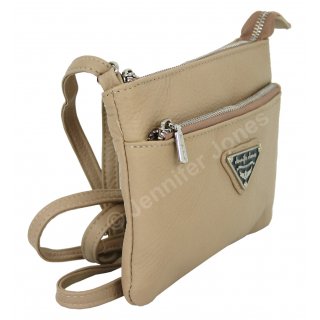 Ledertasche beige