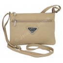 Ledertasche beige